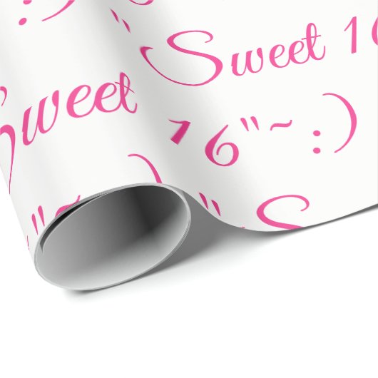 Sweet 16 Gift-Wrap Cadeaupapier (Rol Hoek)