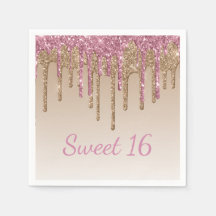 Sweet 16-glam script ombré Sparkle