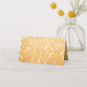 Sweet 16 Glitter Bokeh Lights Custom Place Card Plaatskaartje (Achterkant)