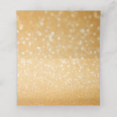 Sweet 16 Glitter Bokeh Lights Custom Place Card Plaatskaartje (Binnenkant ongevouwen)