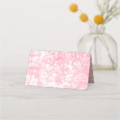 Sweet 16 Glitter Bokeh Lights Custom Place Card Plaatskaartje (Achterkant)