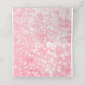 Sweet 16 Glitter Bokeh Lights Custom Place Card Plaatskaartje (Binnenkant ongevouwen)