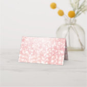 Sweet 16 Glitter Bokeh Lights Custom Place Card Plaatskaartje (Achterkant)