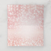 Sweet 16 Glitter Bokeh Lights Custom Place Card Plaatskaartje (Binnenkant ongevouwen)