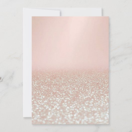 Sweet 16 Glitter Bokeh Ombre, Eiffel Tower Sweet 1 Kaart (Achterkant)