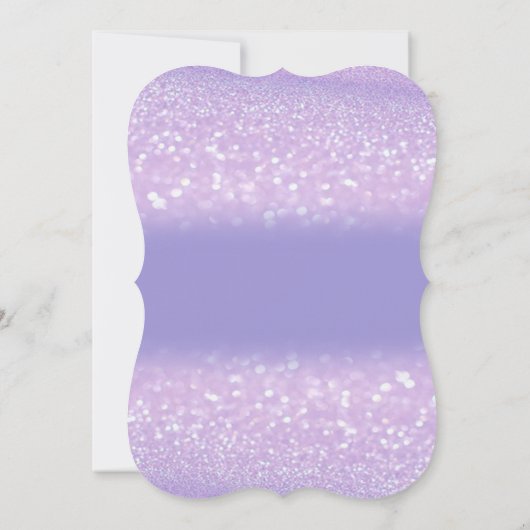 Sweet 16 Glitter Bokeh Ombre, Glitter Tiara Kaart (Achterkant)