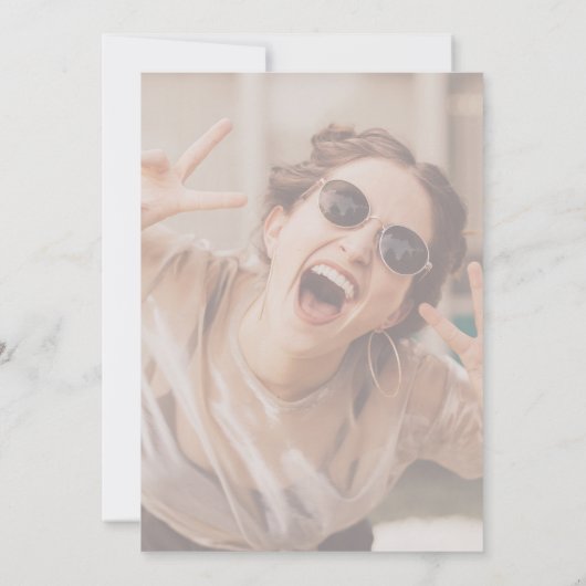 Sweet 16 Glitter Drips Roos Gouden Verjaardag Invi Kaart (Achterkant)