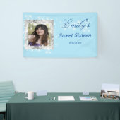 Sweet 16, Glitter, Sparkle, Custom Spandoek (Beurs)