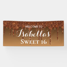 Sweet 16 | Glitter voor gouddruppels Spandoek