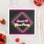 Sweet 16 Glow Feest Servet (Insitu)