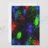 Sweet 16 Glow Party Birthday Invitation Kaart (Achterkant)