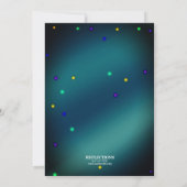 Sweet 16 Glow Party-uitnodigingen Kaart (Achterkant)