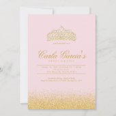 Sweet 16 Gold & Sparling Uitnodigingen (Voorkant)
