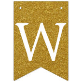 Sweet 16 Gouden en Roze Verjaardagsbanner Vlaggetjes (Derde vlag)