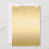 Sweet 16 gouden glitter jurk rozen kaart (Achterkant)