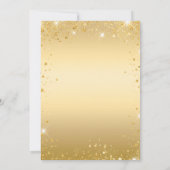 Sweet 16 gouden rode glitter jurk kaart (Achterkant)