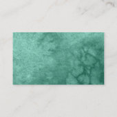 Sweet 16 Green Floral Butterfly RSVP Enclosure Visitekaartje (Achterkant)