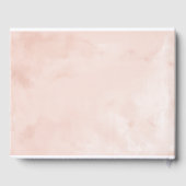 Sweet 16 Guest Book Blush Pink Gown Floral Gastenboek (Achterkant)