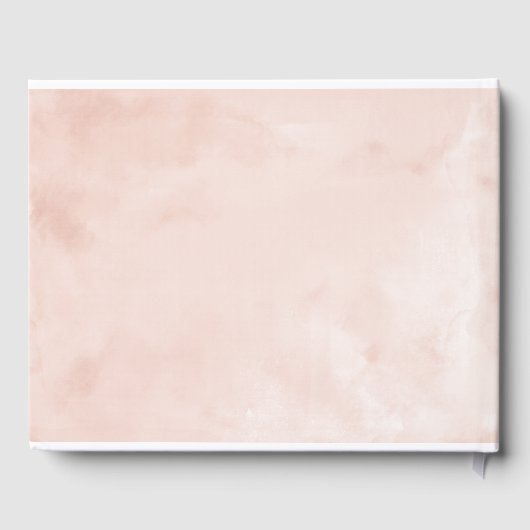 Sweet 16 Guest Book Blush Pink Gown Floral Gastenboek (Achterkant)