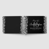 Sweet 16 Guestbook Party Sparkles Zilver Gastenboek (Volledig)