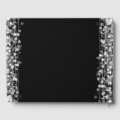 Sweet 16 Guestbook Party Sparkles Zilver Gastenboek (Achterkant)