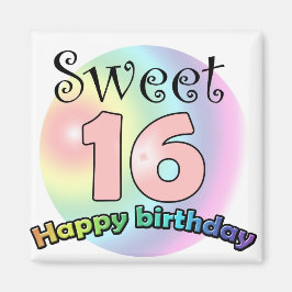 Sweet 16 Happy Birthday Magneet