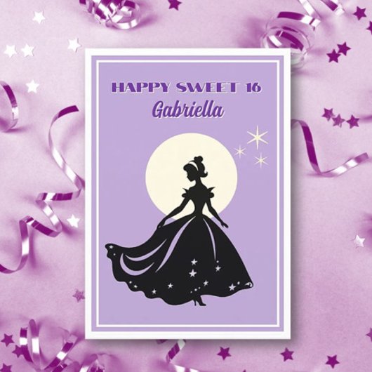 Sweet 16! Happy Birthday Wenskaart Kaart