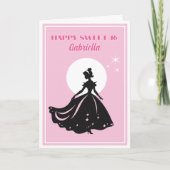 Sweet 16! Happy Birthday Wenskaart Kaart (Voorkant)