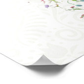 Sweet 16 Happy Birthday Wildflowers Tekst Poster (Hoek)