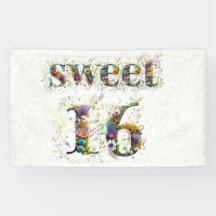Sweet 16 Happy Birthday Wildflowers Tekst