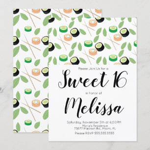 Sweet 16 Hibachi Grill Sushi Rolls Restaurant Kaart