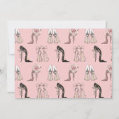 Sweet 16 High Hiel Birthday Uitnodiging (Achterkant)