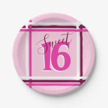 SWEET 16 Hot Pink 16th Birthday Party Event Modern