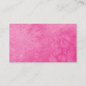 Sweet 16 Hot Pink Floral Butterfly RSVP Enclosure Visitekaartje (Achterkant)