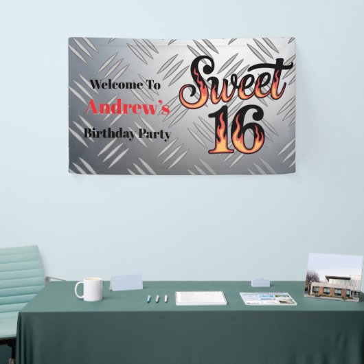Sweet 16 In Fire Flames and Silver Plate  Spandoek (Beurs)