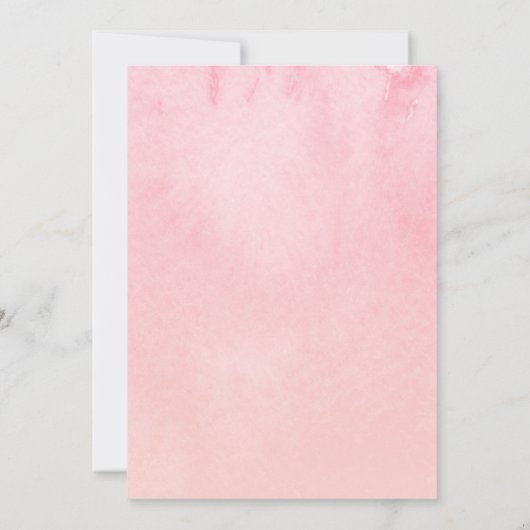 Sweet 16 Invitaties Hot Pink Floral Kaart (Achterkant)