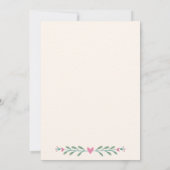 Sweet 16 Invitation floral pink Kaart (Achterkant)