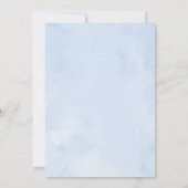 Sweet 16 Invitation Silver Foil Dusty Blue Gown Kaart (Achterkant)