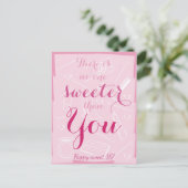 Sweet 16-jarig briefkaart (Staand voorkant)