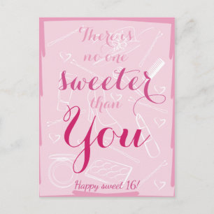 Sweet 16-jarig briefkaart