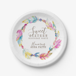 Sweet 16-jarig feestje boho art bord