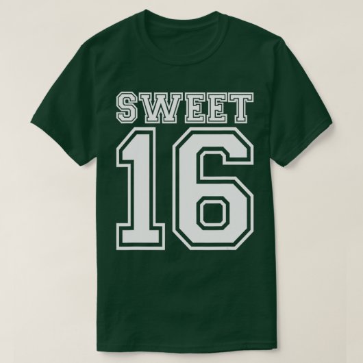 Sweet 16-jarig t-shirt (Design voorkant)