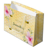 Sweet 16-jarige gelukkige hommels honingraat groot cadeauzakje (Voorkant Gekanteld)