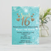 Sweet 16 kaart (Staand voorkant)