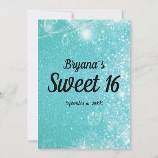 Sweet 16 kaart (Achterkant)