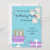 Sweet 16 Kandles Birthday Party Invitation (Voorkant)