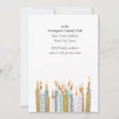 Sweet 16 Kandles Birthday Party Invitation (Achterkant)