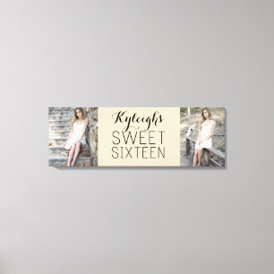 Sweet 16 Keepsake Collage Canvas Afdruk