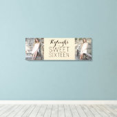 Sweet 16 Keepsake Collage Canvas Afdruk (Insitu (Houten vloer))