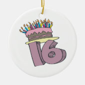 Sweet 16 keramisch ornament (Voorkant)